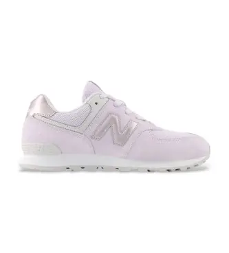 New Balance unisex per bambino G574V1_KL 574 Sneakers in pizzo lilla (35 5), Basso, Stringhe, Casual, moda per bambini
