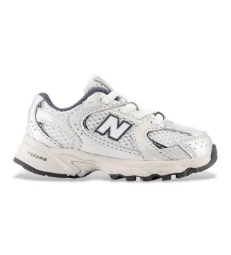unisex per bambino IZ530V1 Sneakers bianche 530 Bungee (27 5), Basso, Stringhe, Casual, Sportivo, Grigio, moda per bambini
