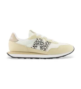 New Balance unisex per bambino P237V1_KL 237 Sneakers beige con lacci elastici, Basso, Stringhe, Casual, moda per bambini