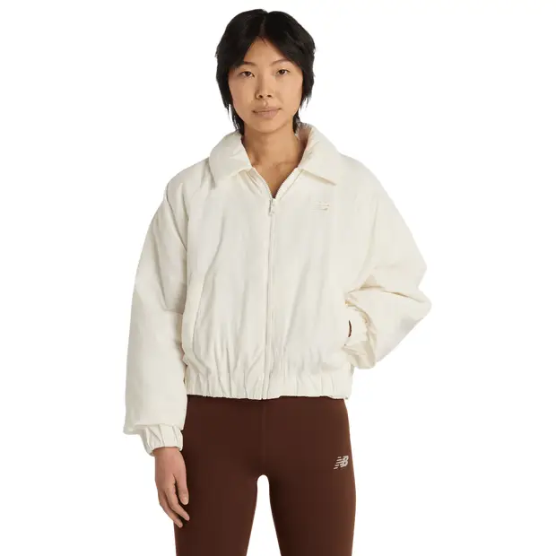 New Balance Woven Bomber Jacket Donna - Giacche Grigio Grey