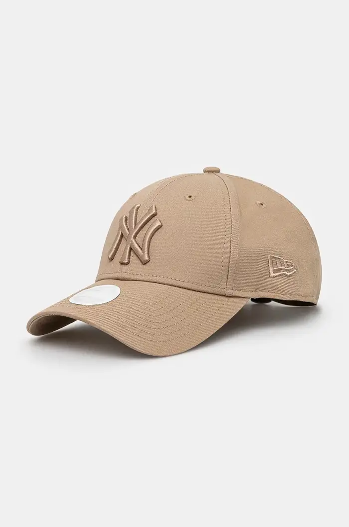 new era berretto da baseball in cotone LEAGUE ESSENTIAL 9FORTY® YORK YANKEES Marrone