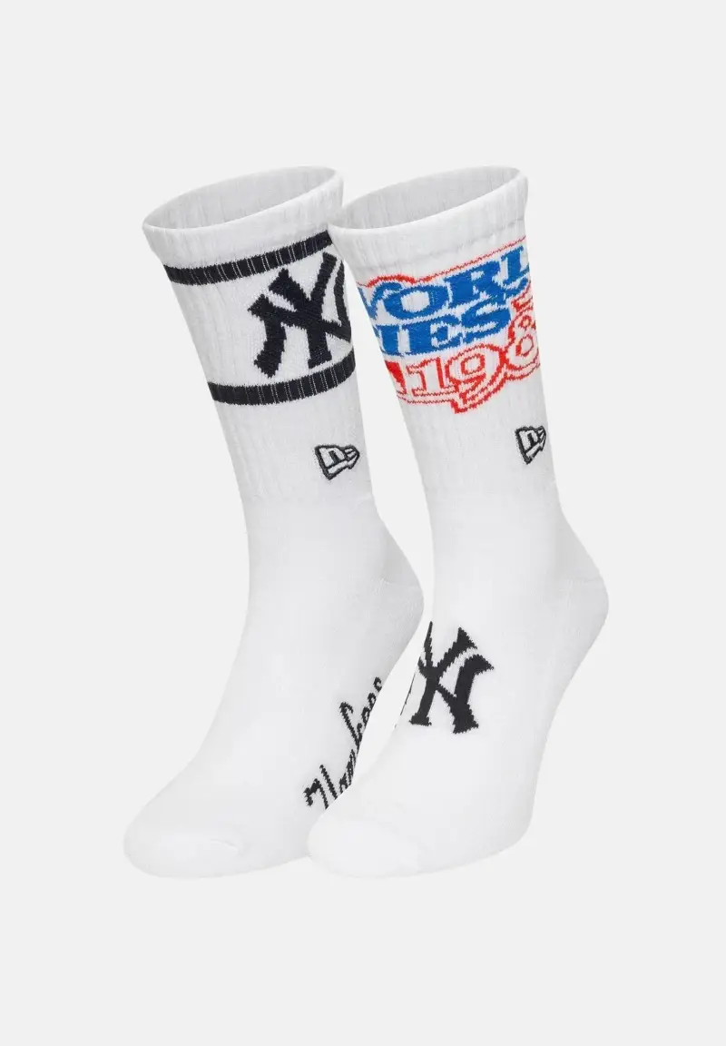 new era Calzini (2 paia) New York Yankees World Series bianchi per uomo e donna