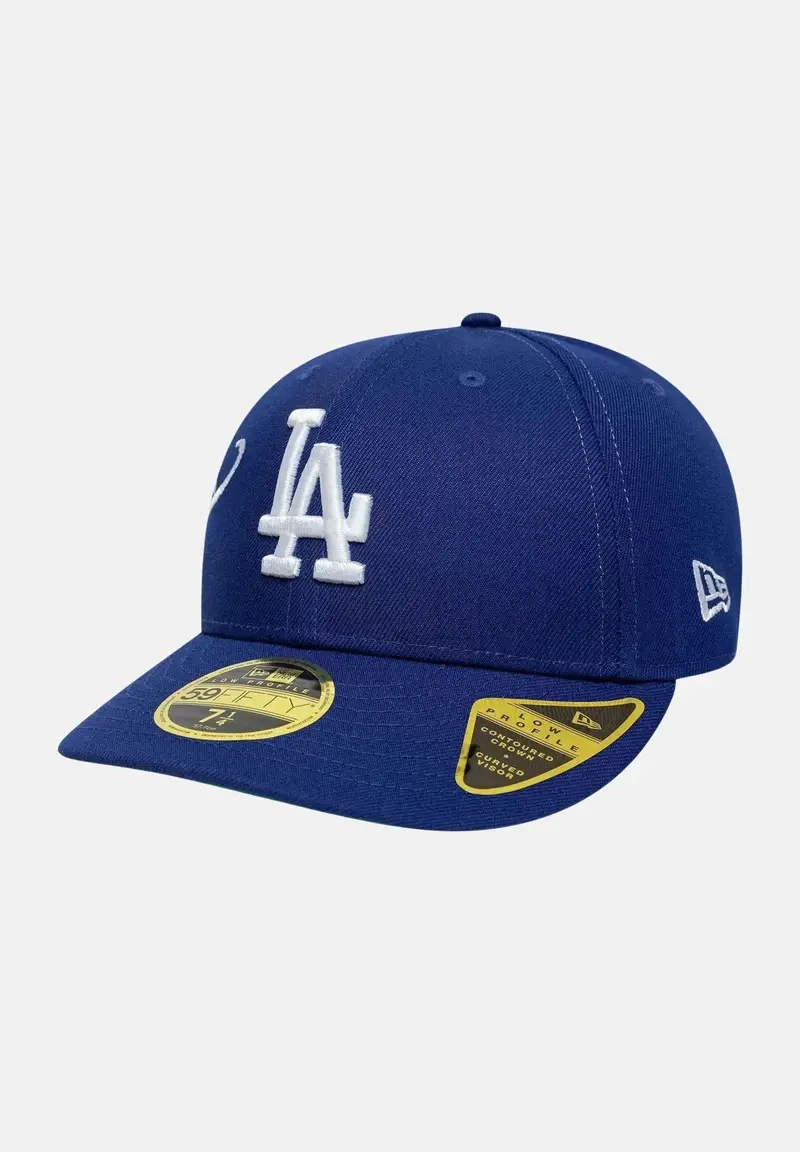 new era Cappello con visiera 59FIFTY Fitted Low Profile LA Dodgers MLB Est Script blu da uomo