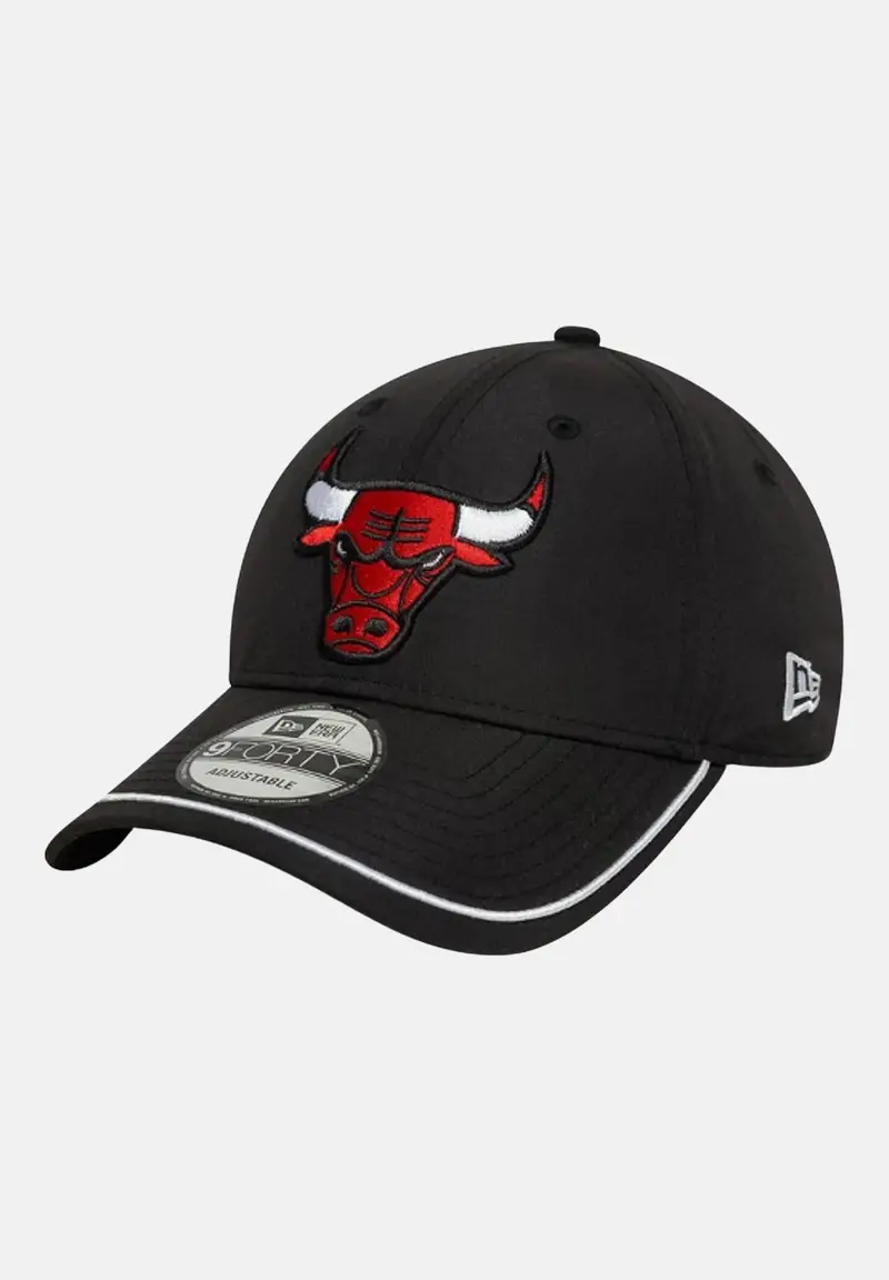 new era Cappello con visiera 9FORTY Chicago Bulls NBA Piping nero per uomo e donna