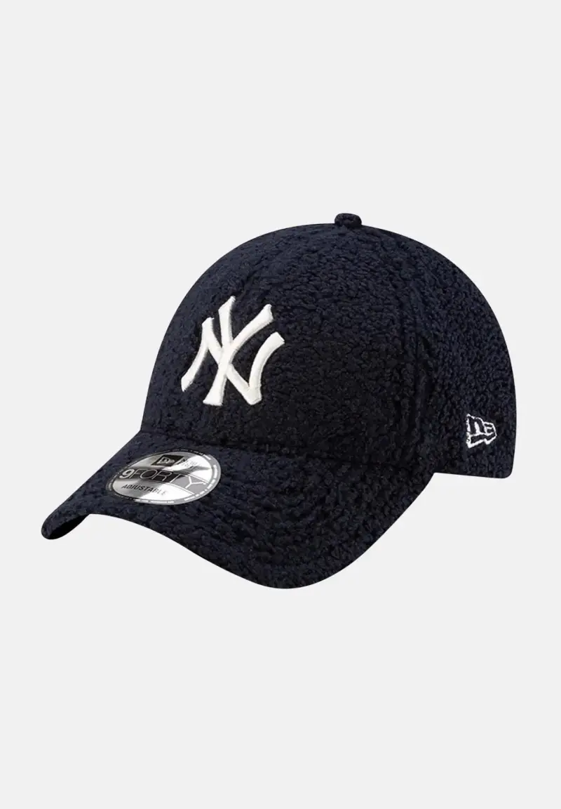 new era Cappello con visiera 9FORTY New York Yankees MLB Borg blu per uomo e donna