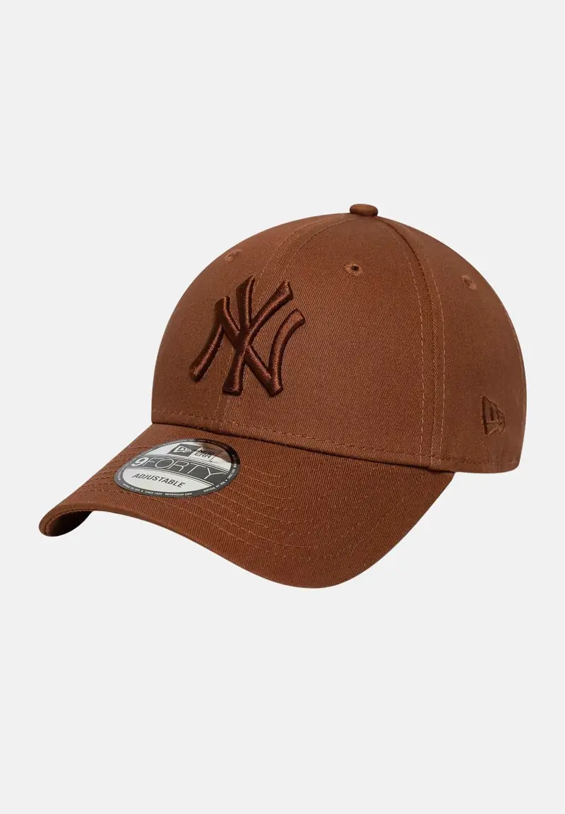 new era Cappello con visiera 9FORTY New York Yankees MLB League Essential marrone per uomo e donna