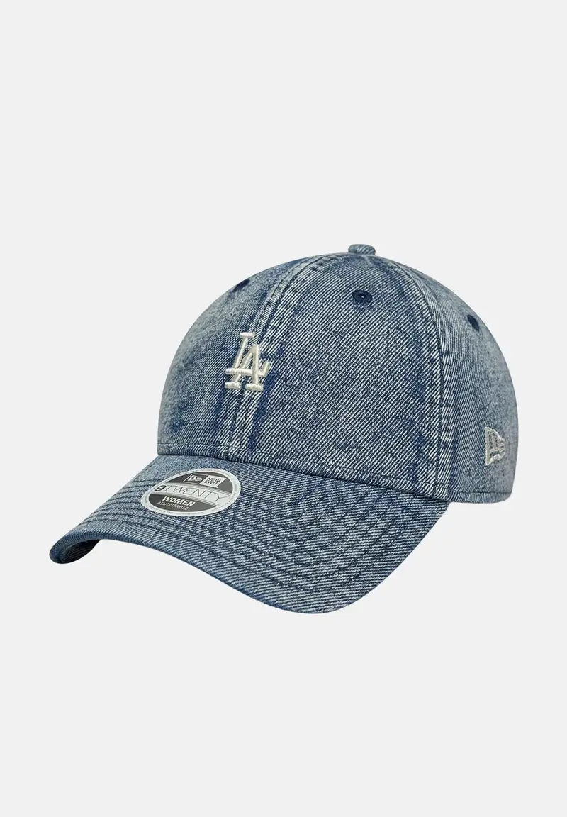 new era Cappello con visiera 9TWENTY LA Dodgers MLB in denim per uomo e donna