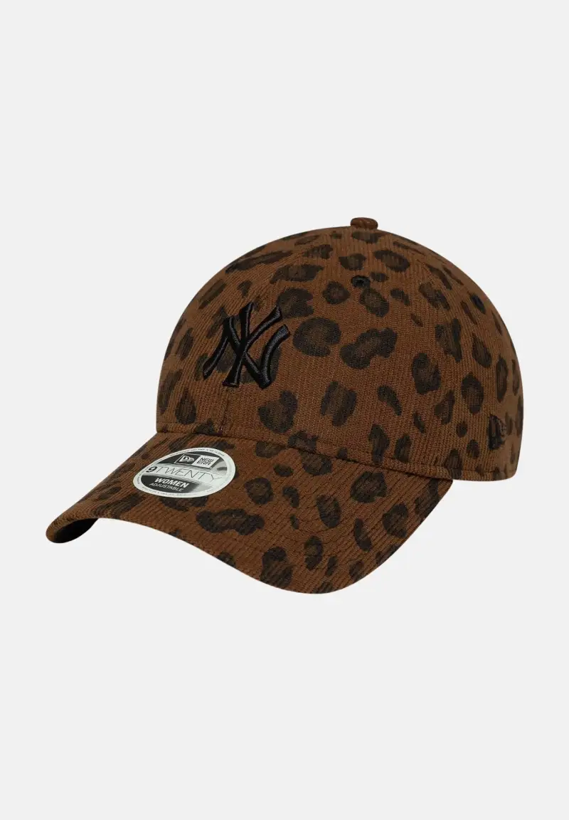 new era Cappello con visiera MLB Cord Leopard New York Yankees 9TWENTY marrone da donna