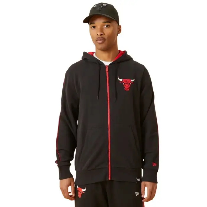 Felpa con cappuccio Chicago Bulls Contrast Noir