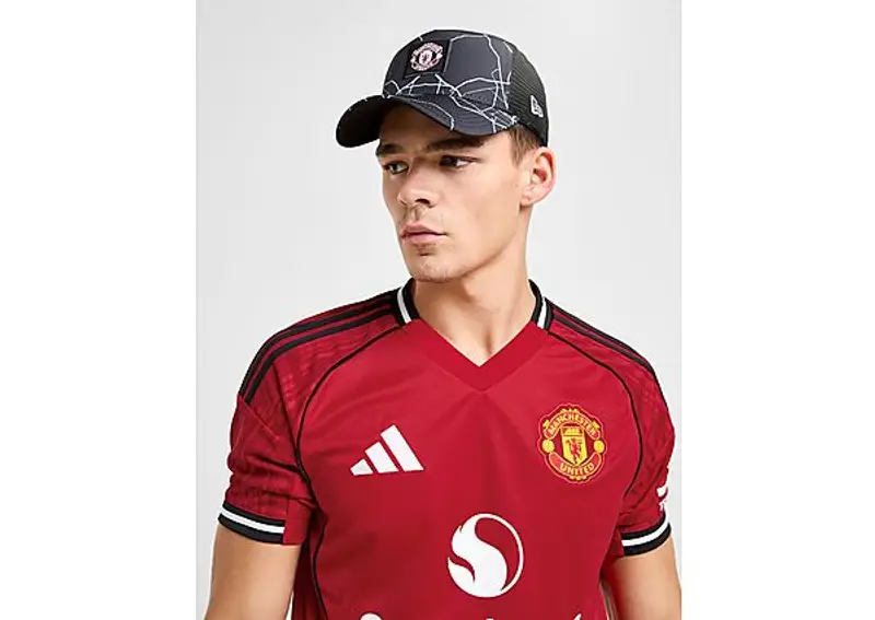 New Era Manchester United FC All Over Print Trucker Cap, Nero