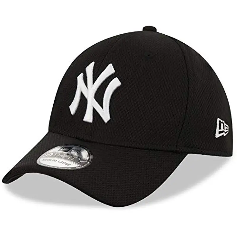 New Era New York Yankees MLB Diamond Era Nero 39Thirty Berretto Elasticizzato