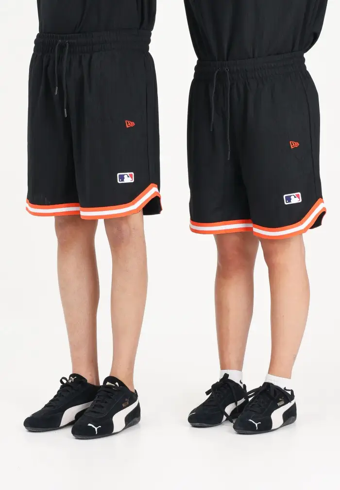 Shorts sportivo Oversized New York Mets MLB Arch nero per uomo e donna