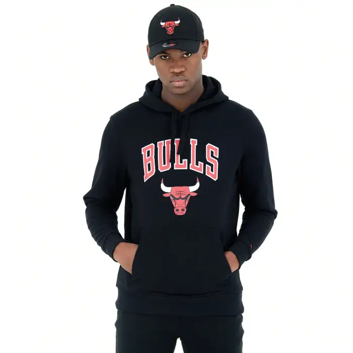 new era Sweat capuche Chicago Bulls Noir