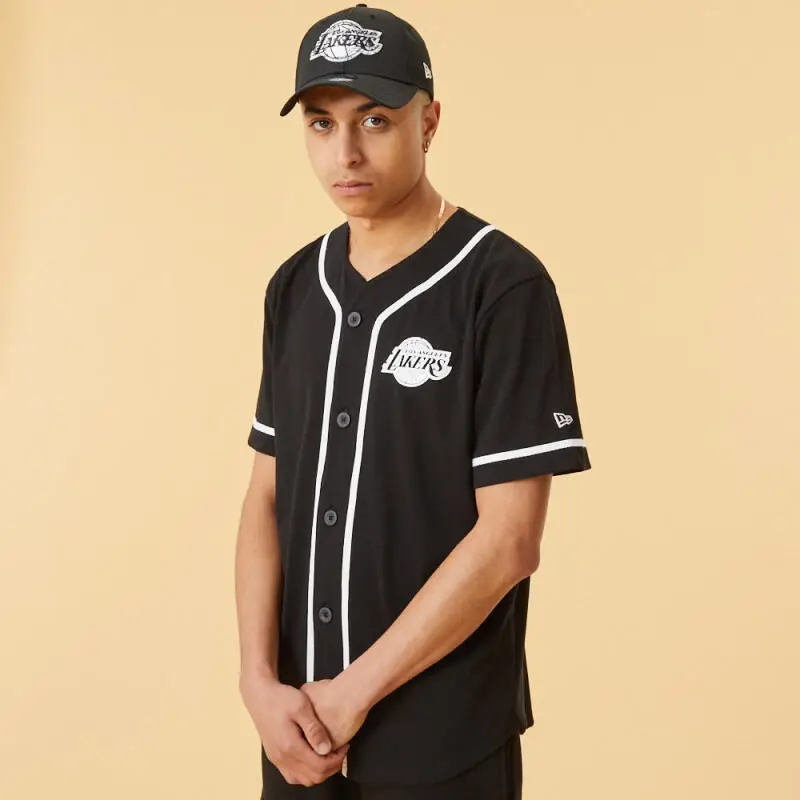 new era T-shirt Uomo Nero 3290598