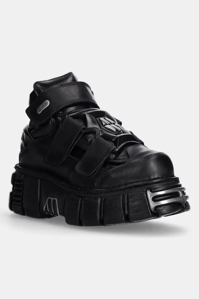New Rock sneakers in pelle colore nero M.285.S1