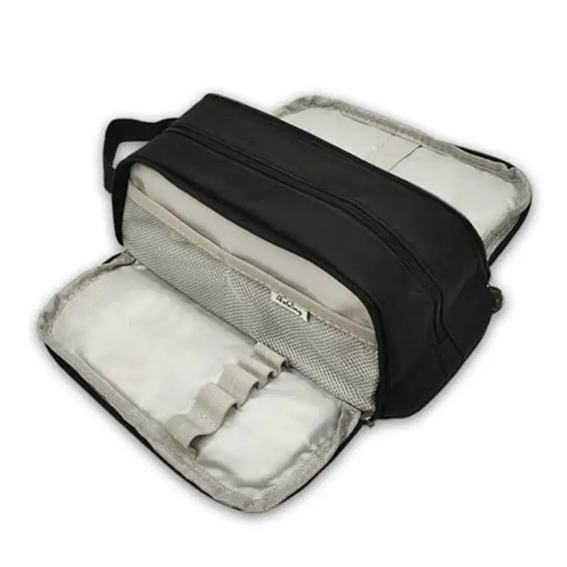 NEWUPZSI Astuccio Scuola Astuccio Nero Grande Capacità con 3 Scomparti Astuccio Matite Cancelleria Astuccio Astuccio