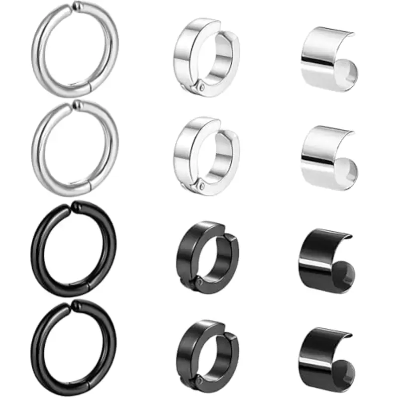 NHPY Orecchini Uomo Argento 1382385