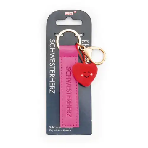Nici Portachiavi in PU Schwesterherz Rose