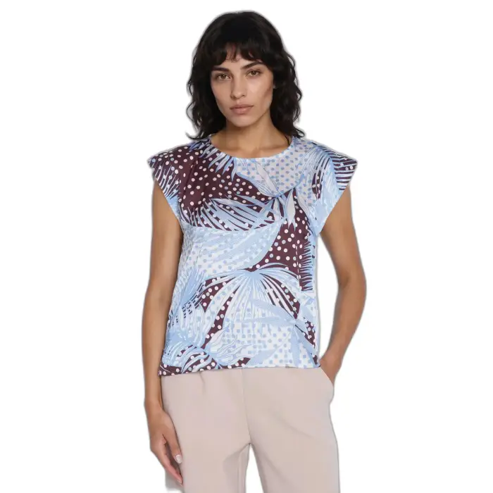 Nife Blusa a maniche kimono donna Bleu