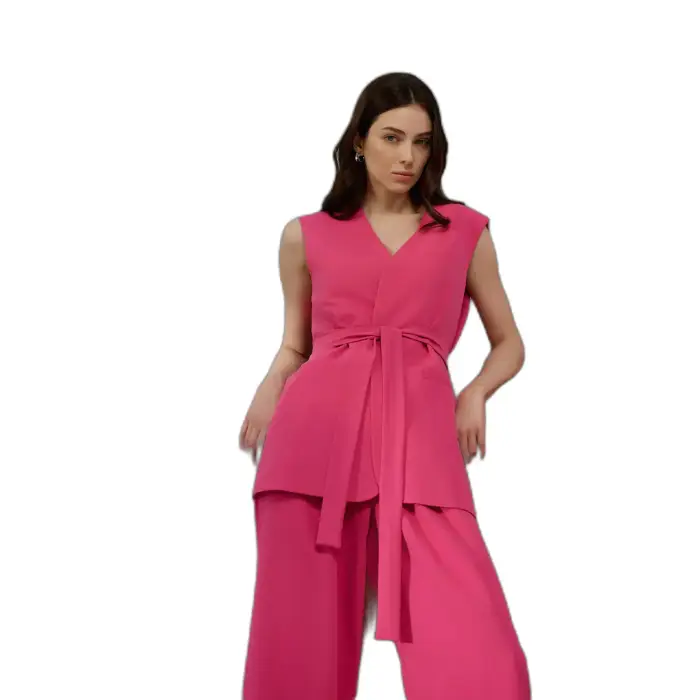 Nife Gilet lungo annodato in vita donna Rose