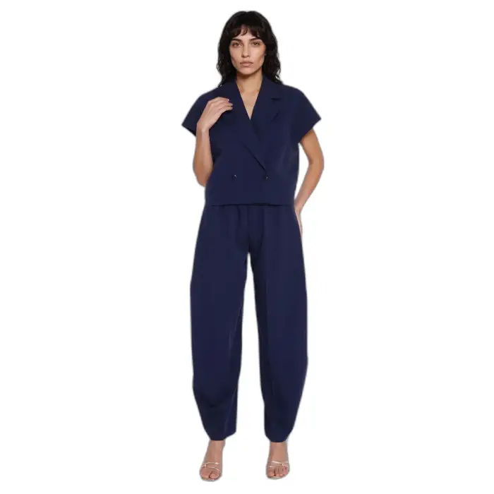 Nife Pantalone Barrel donna Bleu