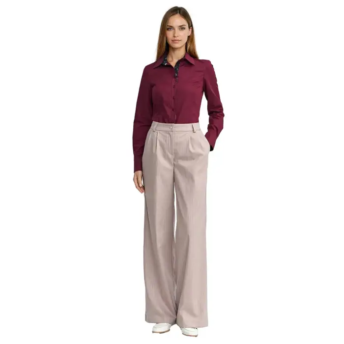 Nife Pantaloni a palazzo da donna Beige