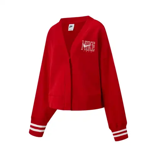 Nike 2025 Cappotto lavorato a maglia AS W NSW PHNX FLC OOS GX CRDGN da donna HJ0947-657 Red
