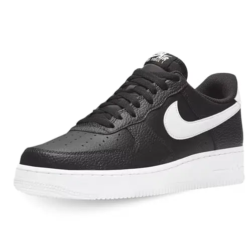 NIKE Air Force 1 '07, Scarpe Uomo, Black White, 46 EU