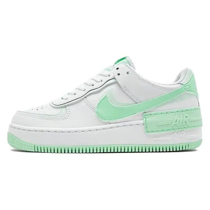 Air Force 1 Shadow Bianco Verde Chiaro Scarpe da Ginnastica da Donna Menta-Schiuma FZ3773-100 38 5