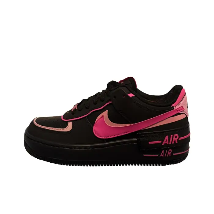Air Force 1 Shadow Nero Rosa Scrittura Sneakers da Donna Rosa-Esplosione CI0919006 40 5