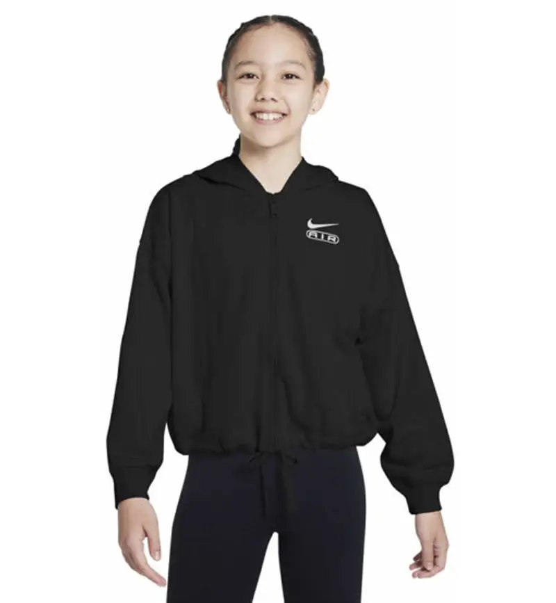 Nike Air French Jr - felpa con cappuccio - bambina Black