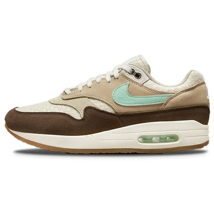 Nike Air Max 1 Retro Crepe Hemp 2022 Sneakers Unisex Marrone Marrone Medio Schiuma Menta FD5088-200