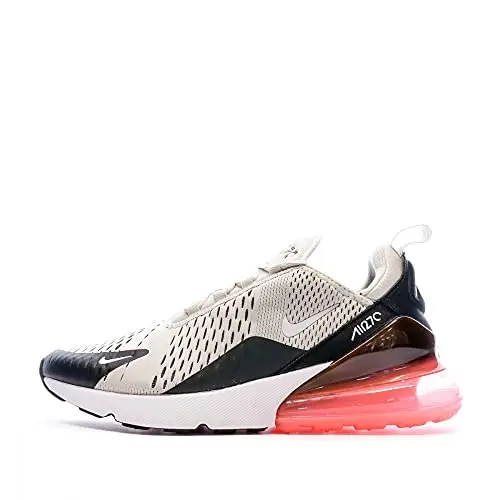 NIKE Air Max 270, Scarpe da corsa Uomo, Multicolore (Black/Lt Bone/Hot Punch/White), 44.5 EU