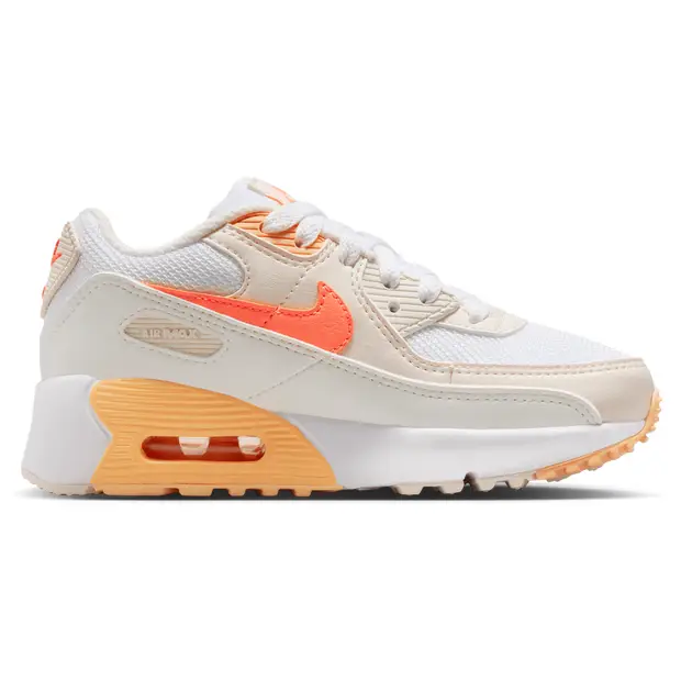 Nike Air Max 90 Bambini - Sneakers Bianco - - Cuoio, Sintetico White