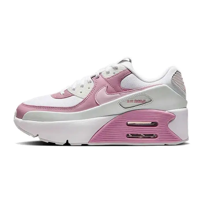 Air Max 90 LV8 Bianco Schiuma Rosa Bianco Summit Scarpe da Ginnastica da Donna Scarpe Casual FD4328-110 42
