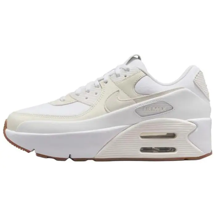 Nike Air Max 90 LV9 Bianco Perla Morbida Gomma Scarpe da Ginnastica da Donna Tinta Platino Vela FD4328-111