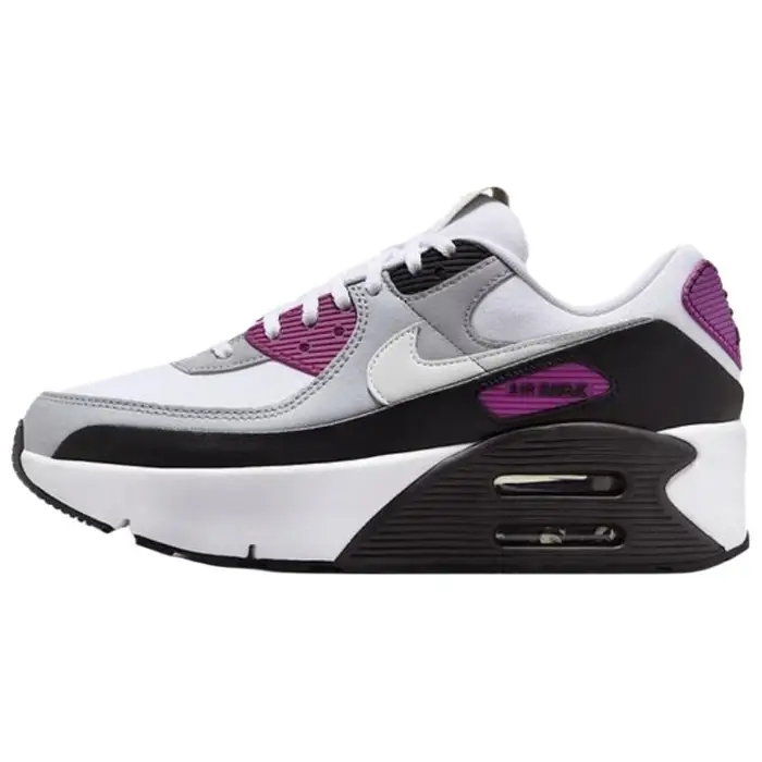 Nike Air Max 90 LV9 Bold Berry Grigio Lupo Scarpe da Ginnastica da Donna Bianco Polvere di Fotoni FD4328-109 35 5