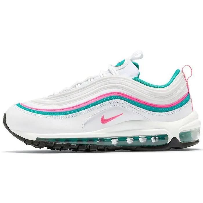 Air Max 97 Bianco Rosa Verde Turbo Scarpe da Ginnastica da Donna Iper-Rosa DC5223-100 37 5