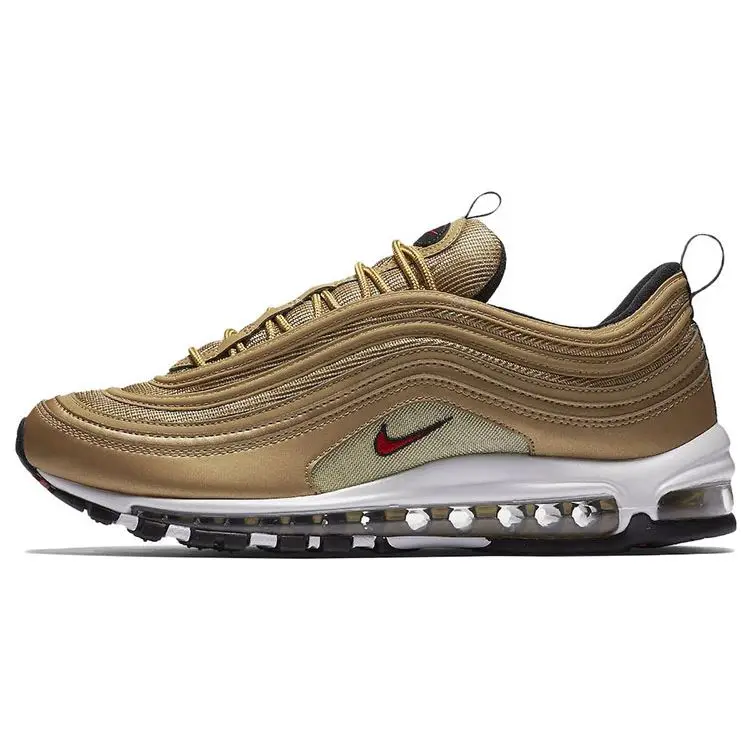 Nike Air Max 97 OG Metallic Gold 2023 Uomo Scarpe da ginnastica Varsity-Rosso Bianco Nero DM0028-700