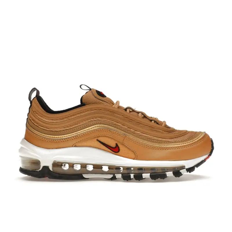 Nike Air Max 97 OG Oro Metallizzato 2023 Sneakers da Donna Varsity-Rosso Bianco Nero DQ9131-700 35 5