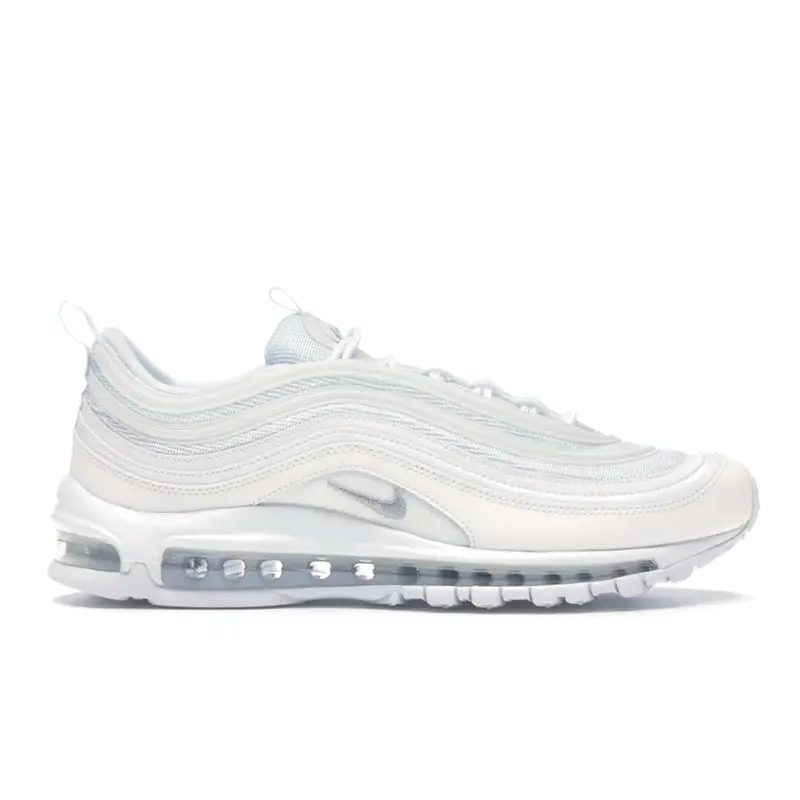 Nike Air Max 97 Triple White Sneakers da Uomo Grigio Lupo-Nero 921826-101 45 5