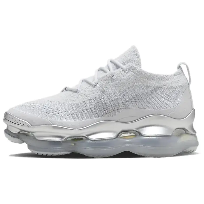 Air Max Scorpion Flyknit Platino Puro Sneakers da Donna Grigio Argento Metallizzato DJ4702-003 36 5