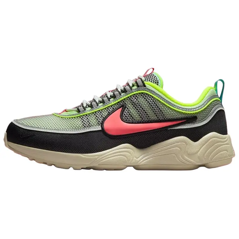 Nike Air Zoom Spiridon Barely Volt Hot Punch Uomo Sneakers Verde Metallizzato-Argento Summit-White II1237-701 38 5