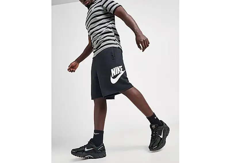Nike Alumni French Terry Pantaloncino, Nero
