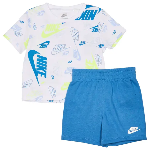 Nike Aop Futura Toss Neonato - Tute da ginnastica Bianco - - Jersey di cotone White