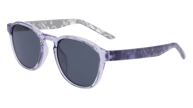 Nike Bambino SMASH DZ7382 519 Occhiali da sole Bio-iniettato Blu Grigio scuro Rotonda Normale Fotocromatiche