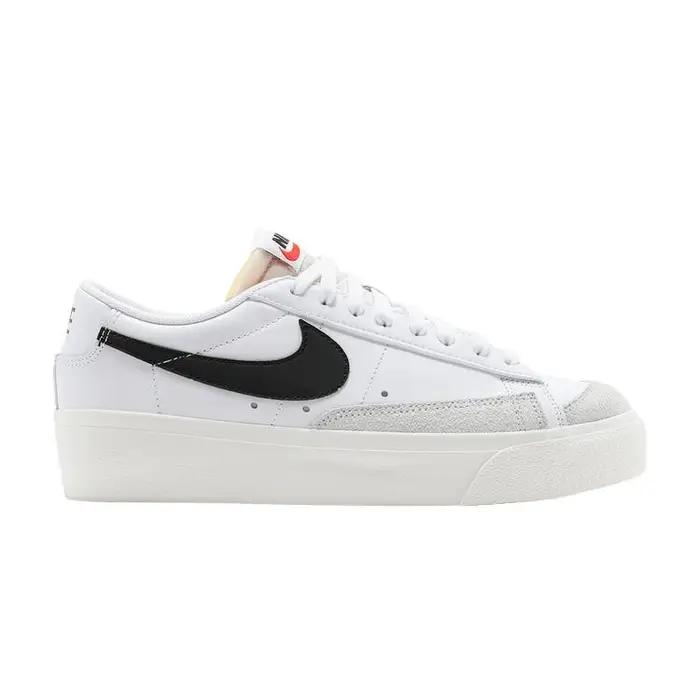 Nike Blazer Low Platform Bianco Nero (Da donna)