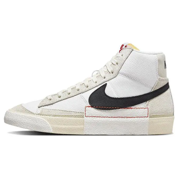 Nike Blazer Mid 77 Pro Club Remastered - Light Bone Nero Scarpe da Ginnastica da Uomo Bianco Summit-White DQ7673-100