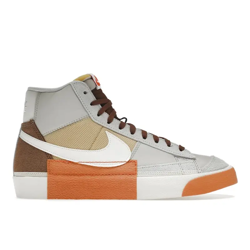 Nike Blazer Mid 77 Pro Club Remastered - Pecan Scarpe da Ginnastica da Uomo Panna Light-Bone Sesamo DQ7673-001