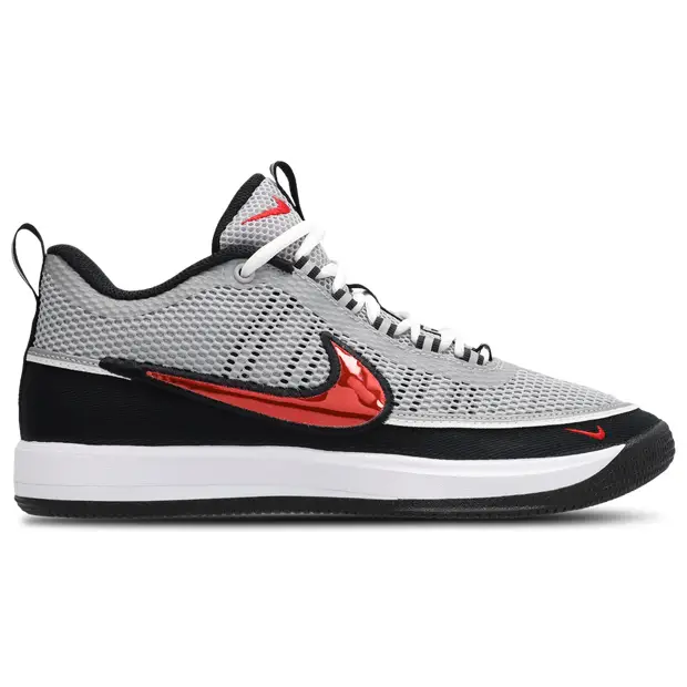 Nike Book 2 Uomo - Sneakers Argento - 5 - Rete/Sintetico Silver